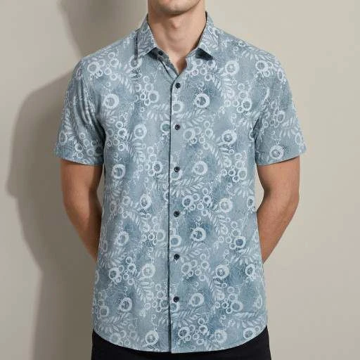 Premium Stylish China Floral Printed Men's Shirt