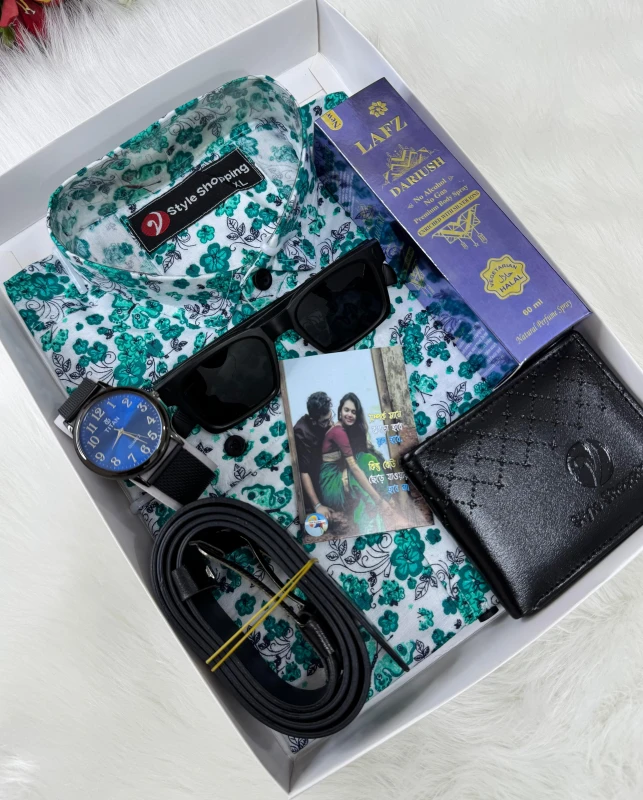 Shirt Combo Green | Full Sleeve 100% High Quality Shirt Oxford cotton fabric (P-2070)