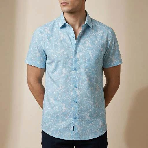 Premium Stylish China Floral Printed Men's Shirt