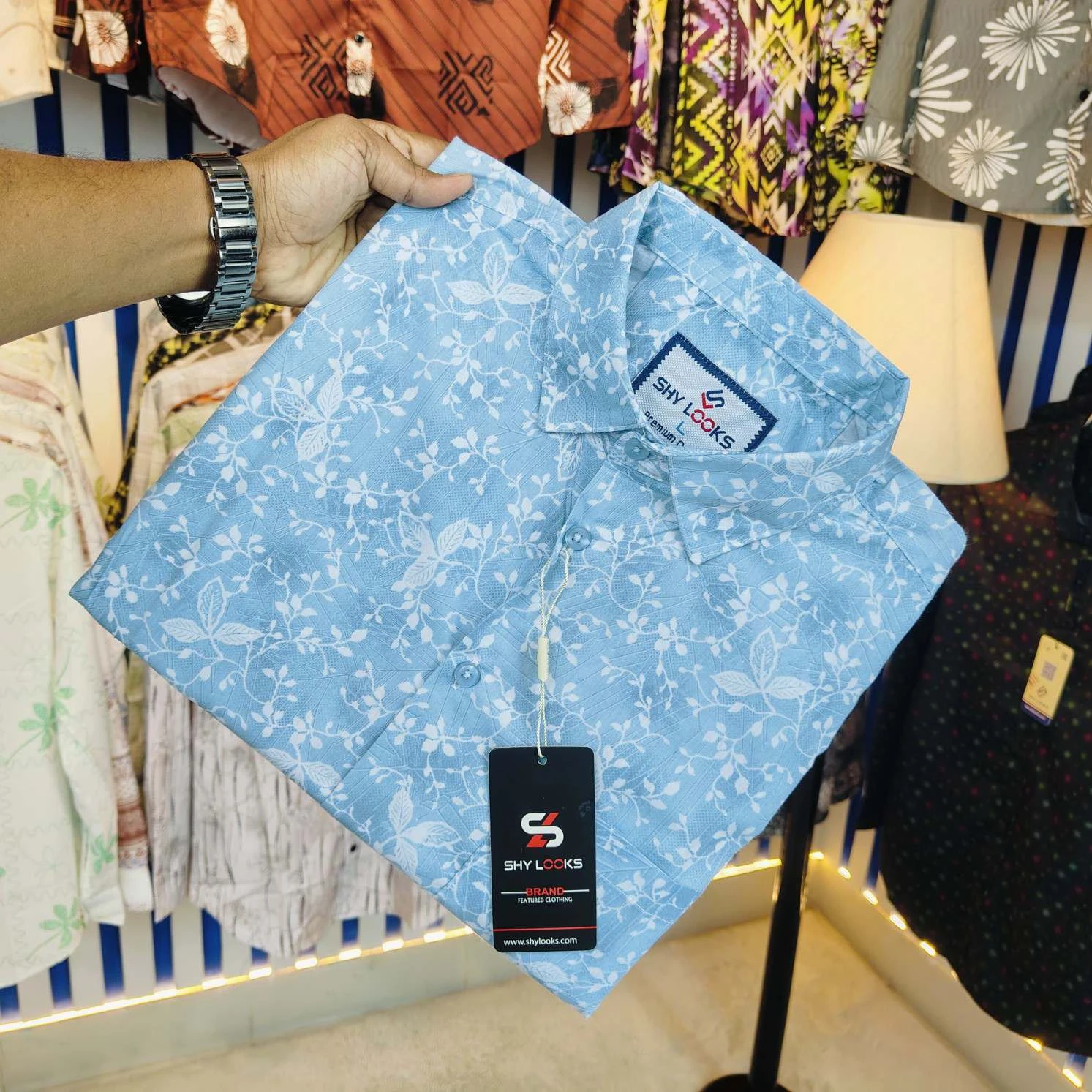 Premium Stylish China Floral Printed Men's Shirt