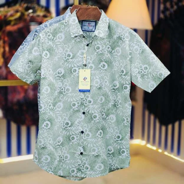Premium Stylish China Floral Printed Men's Shirt