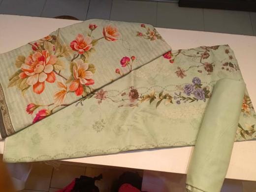 Premium Digital Printed Pakistani Cotton Three-Piece Collection